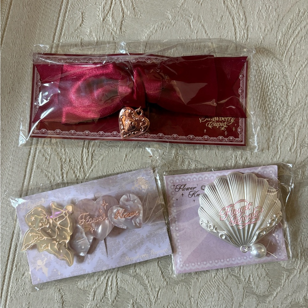 Flower Knows Hair Clips Barrette Bundle Trio NWT - Picture 2 of 15